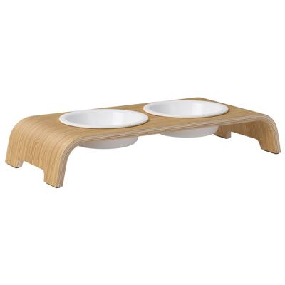 dogBar® Honden voerbar Wooden, bruin, Maat: S-Large dogBar® Honden voerbar Wooden, bruin, Maat: S-Large