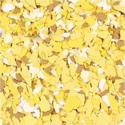 Terrazzo vlokken, geel, 90 gr/ 1 Doosje - thumbnail