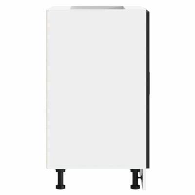 Keuken onderkast "Porto" bewerkt hout zwart Keuken onderkast "Porto" bewerkt hout zwart