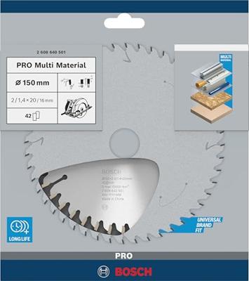 Bosch Professional Cirkelzaagblad PRO Multi Material | Ø 150 x 2,0 x 20mm 42T - 2608640501
