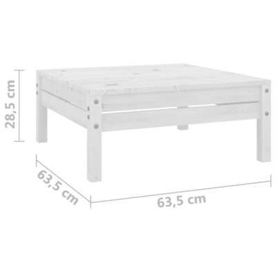3-delige Loungeset massief grenenhout wit 3-delige Loungeset massief grenenhout wit