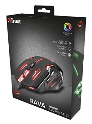 GXT 108 Rava illuminated Gaming mouse Gaming muis