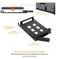 Icy Dock MB322SP-B 2x2,5 SATA mobile rack+3,5 SATA voor externe 5,25 - thumbnail