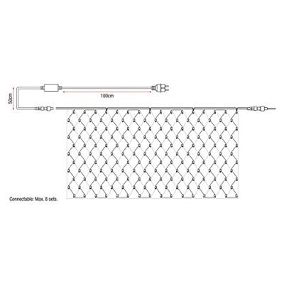 Showtec LED Rubber Net Light WW LED-net 3x2m 228 LEDs warmwit
