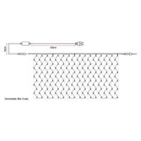 Showtec LED Rubber Net Light WW LED-net 3x2m 228 LEDs warmwit - thumbnail