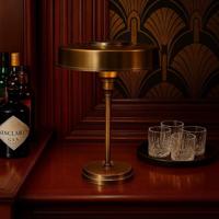 Tafellamp Auriol Antiek Messing - thumbnail