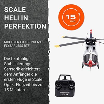 MODSTER EC-135 Polizei Österreich Scale RC helikopter RTF MODSTER EC-135 Polizei Österreich Scale RC helikopter RTF