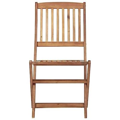Tuinstoelen 4 st inklapbaar massief acaciahout - thumbnail