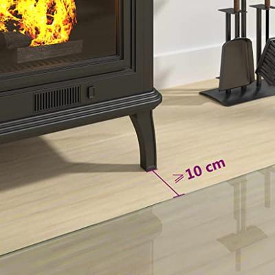 VidaXL Glasplaat voor open haard halfrond 1000x600 mm - thumbnail