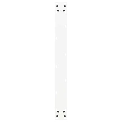 Eettafelpoten 2 st U-vormig 80x(72-73) cm staal wit
