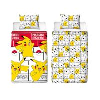 Pokémon pokemon pikachu icon dekbedovertrek, 140x200cm - thumbnail