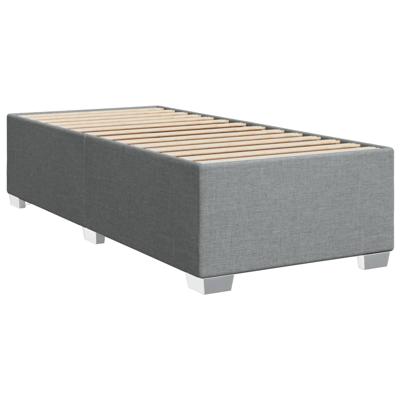 Boxspring met matras stof lichtgrijs 120x190 cm