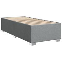 Boxspring met matras stof lichtgrijs 180x200 cm - thumbnail