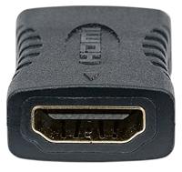 Manhattan 353465 HDMI Adapter [1x HDMI-bus - 1x HDMI-bus] Zwart Vergulde steekcontacten 0 mm - thumbnail