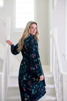 Pip Studio Pip Studio Les Fleurs Badjas - Donkerblauw XS - thumbnail