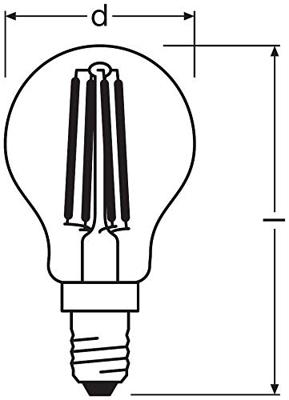 OSRAM HOMELIGHTING 4058075436527 LED-lamp Energielabel E (A - G) E14 Peer 4 W = 40 W Warmwit (Ø x l) 45 mm x 78 mm 1 stuk(s) OSRAM HOMELIGHTING 4058075436527 LED-lamp Energielabel E (A - G) E14 Peer 4 W = 40 W Warmwit (Ø x l) 45 mm x 78 mm 1 stuk(s)
