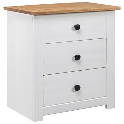 Nachtkastje Panama Range 46x40x57 cm grenenhout wit