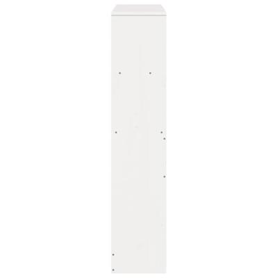 Hoofdbord met opbergruimte 90 cm massief grenenhout wit