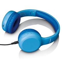 Lenco HPB-110BU Over Ear koptelefoon Bluetooth Blauw - thumbnail