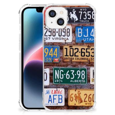 Apple iPhone 14 Plus Anti-shock Hoesje met foto Kentekenplaten Apple iPhone 14 Plus Anti-shock Hoesje met foto Kentekenplaten