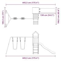 Speelhuis massief grenenhout - thumbnail
