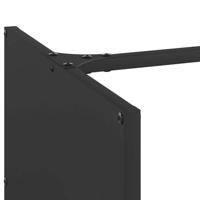 Brandhoutrek 40x40x40 cm koudgewalst staal zwart - thumbnail