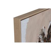 Schilderij Home ESPRIT Bruin Beige Gouden polyestyreen Canvas Palmen Tropisch (2 Stuks) - thumbnail