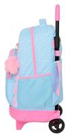 Schoolrugzak met Wielen BlackFit8 Smile Blauw Roze 33 x 45 x 22 cm - thumbnail