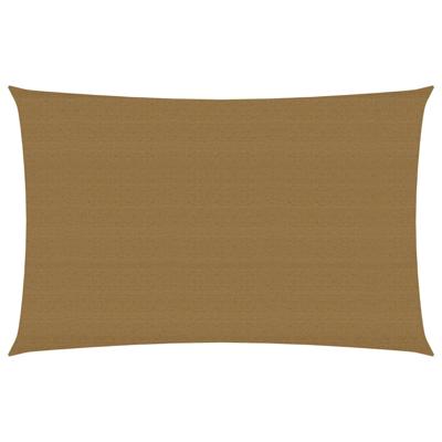 VidaXL Zonnezeil 160 g/m² 6x8 m hdpe taupe