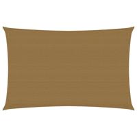 VidaXL Zonnezeil 160 g/m² 6x8 m hdpe taupe - thumbnail
