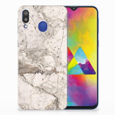 Samsung Galaxy M20 (Power) | TPU | Siliconen hoesje | Marmer Beige