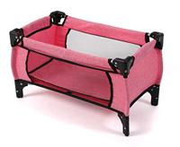 Poppen Reisbedje Deluxe - Melange Pink - thumbnail