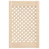 Kastdeuren met latwerk 2 st 39,5x61,5 cm massief grenenhout - thumbnail