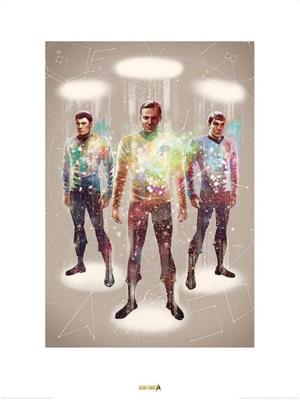Kunstdruk Star Trek - Beam Me Up 50th Anniversary 60x80cm Kunstdruk Star Trek - Beam Me Up 50th Anniversary 60x80cm