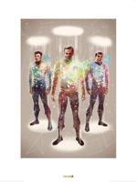 Kunstdruk Star Trek - Beam Me Up 50th Anniversary 60x80cm - thumbnail