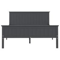 Bedframe massief grenenhout grijs 160x200 cm - thumbnail