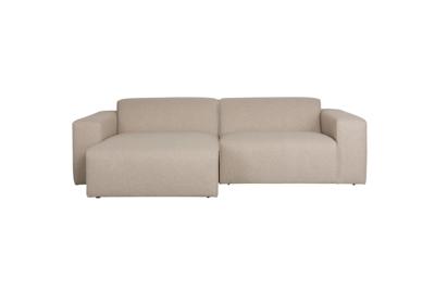 Zuiver Milka 3-zits bank links Cappuccino