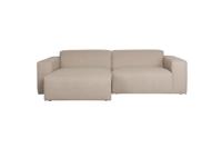 Zuiver Milka 3-zits bank links Cappuccino - thumbnail