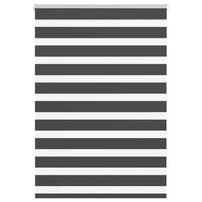 VidaXL Zebra rolgordijn 95x150 cm stofbreedte 90,9 cm zwart VidaXL Zebra rolgordijn 95x150 cm stofbreedte 90,9 cm zwart