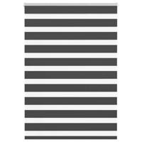 VidaXL Zebra rolgordijn 95x150 cm stofbreedte 90,9 cm zwart - thumbnail