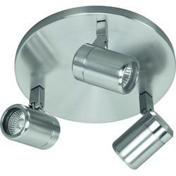 Highlight SpotRain nikkel 3-lichts rond - S7372.30