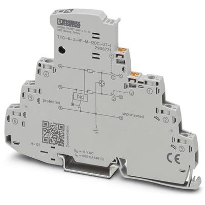 Phoenix Contact 2906721 TTC-6-3-HF-M-12DC-UT-I Overspanningsveilige afleider 1 stuk(s) Phoenix Contact 2906721 TTC-6-3-HF-M-12DC-UT-I Overspanningsveilige afleider 1 stuk(s)