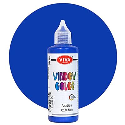 Creativ Company Window color sticker en glasverf - azure, 90ml