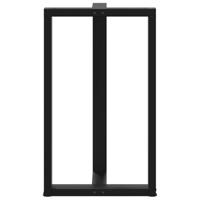 Bartafelpoten 2 st T-vormig 60x35x(100-101) cm staal zwart - thumbnail