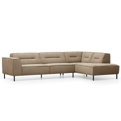 Hoekbank Bora Lichtbruin Stof Hoekbank Bora Lichtbruin Stof