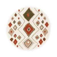 Boho&me Rond hoogpolig vloerkleed bohemian Artisan - wit|multi - 240 - thumbnail