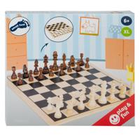 Small Foot houten schaak en damspel xl - thumbnail