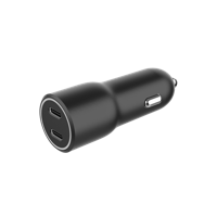 2-poorts USB-autolader, 4.0 A, zwart - thumbnail