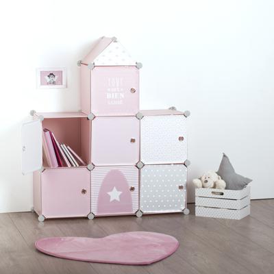 Planken Atmosphera Pink Castle Kinderen Modulair Polypropyleen (95,5 x 32 x 109 cm)