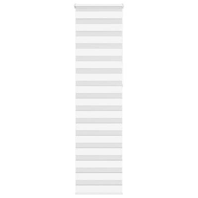 VidaXL Zebra rolgordijn 55x230 cm stofbreedte 50,9 cm polyester wit VidaXL Zebra rolgordijn 55x230 cm stofbreedte 50,9 cm polyester wit